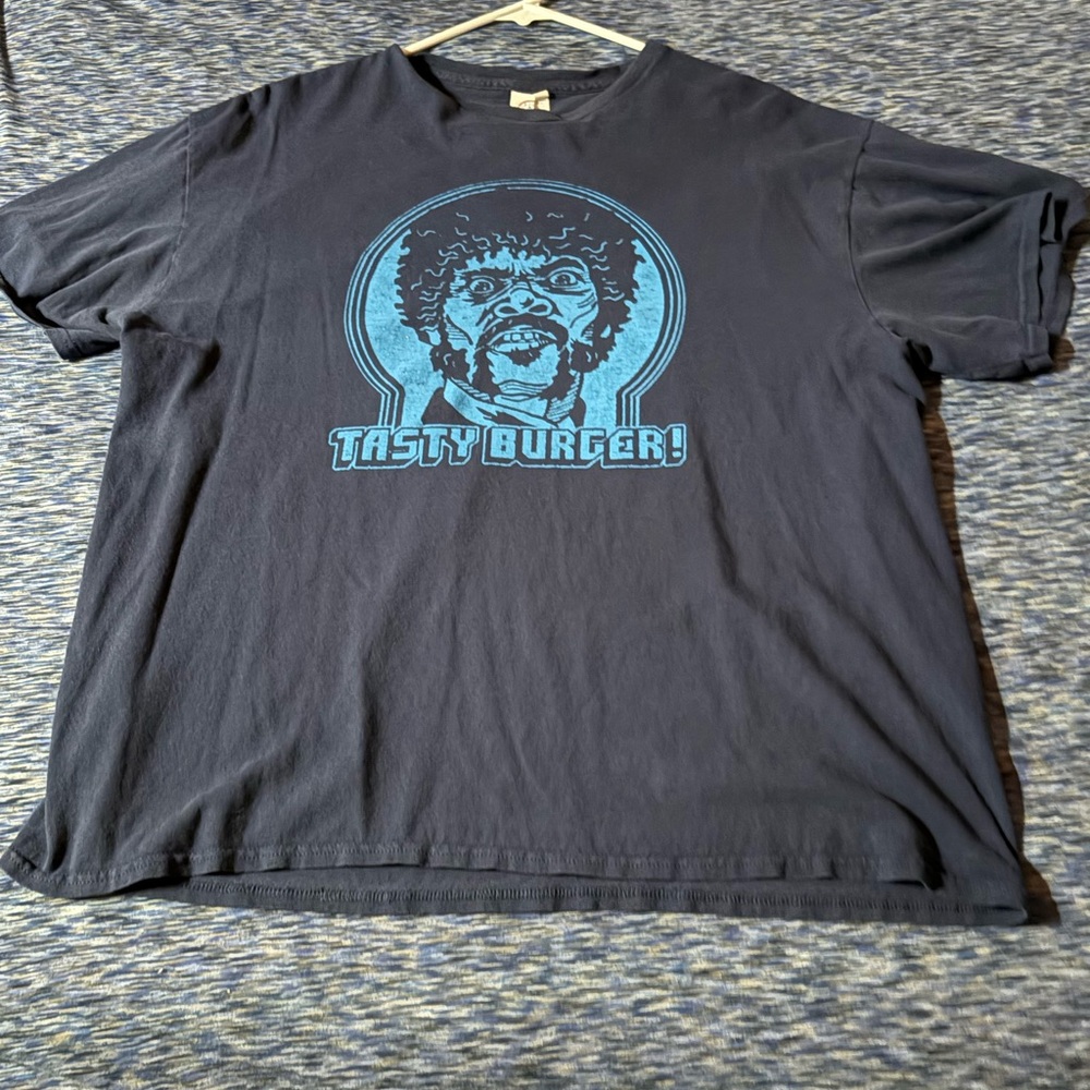 Vintage 90’s pulp fiction Samuel l Jackson’  screen stars Blue T-Shirt with Blue